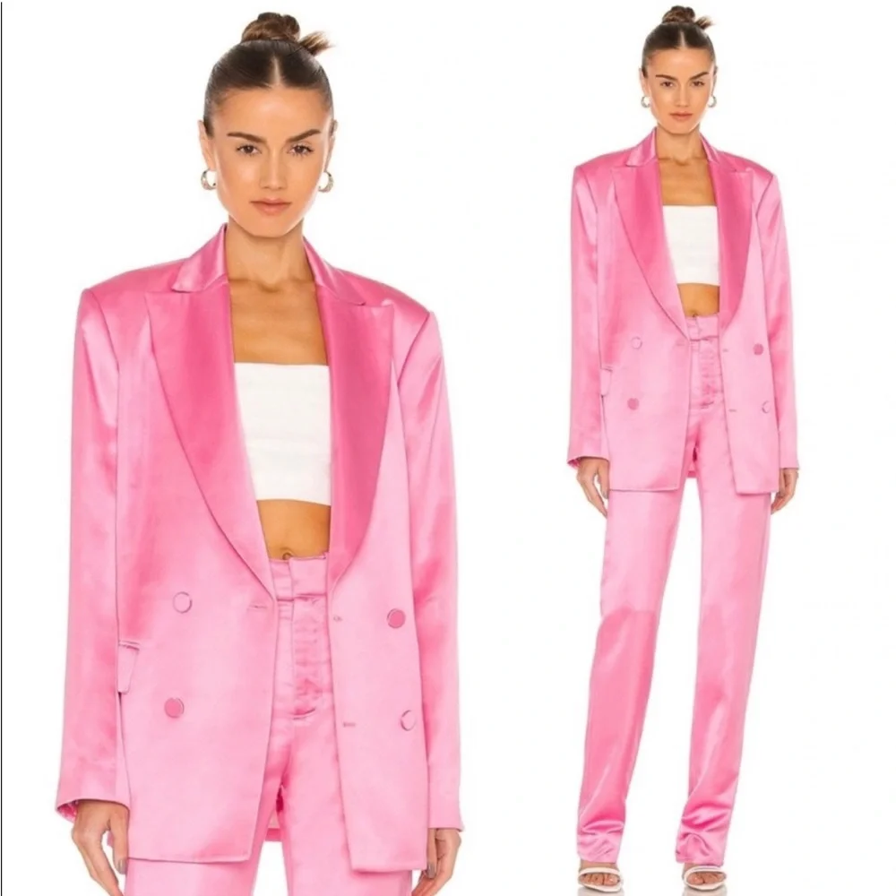 A.L.C. Riley Jacket Oversized Blazer in Chateau Rose Pink Size 0